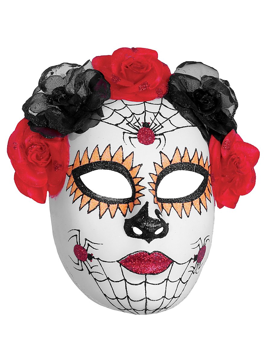 Day of the Dead mask spiders