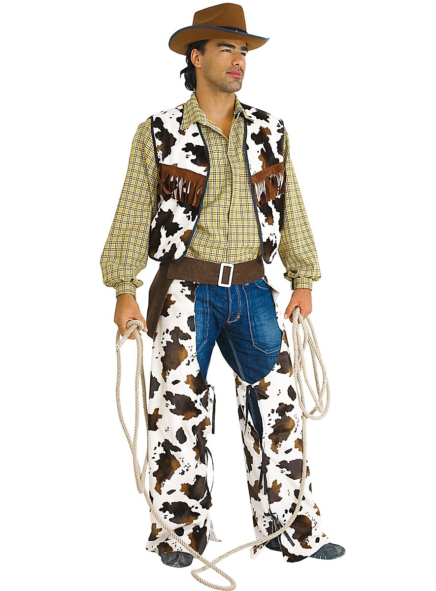 Chaps de rodéo en cuir de vachette faits main - Chaps en cuir
