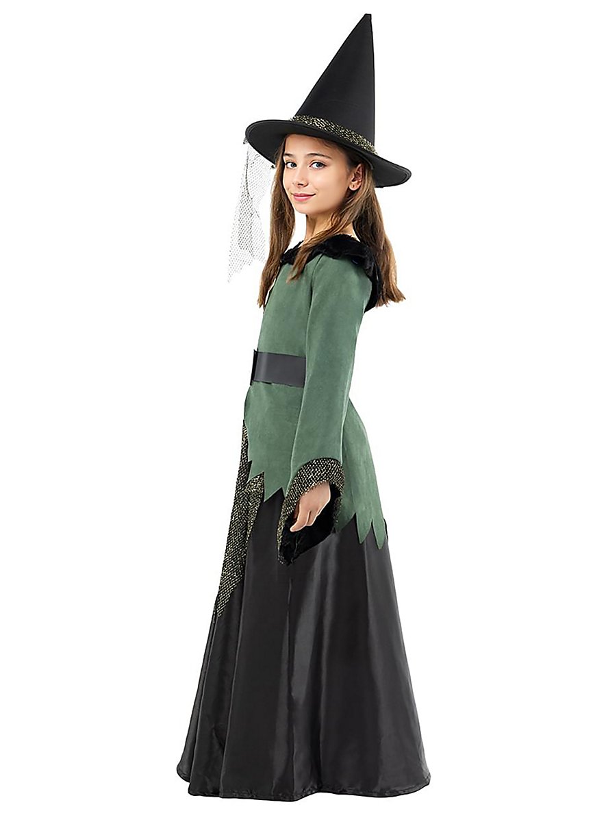 Déguisement fille sorcière robe noire et violette 7-9 ans Déguisement fille sorcière robe noire et violette 7-9 ans
