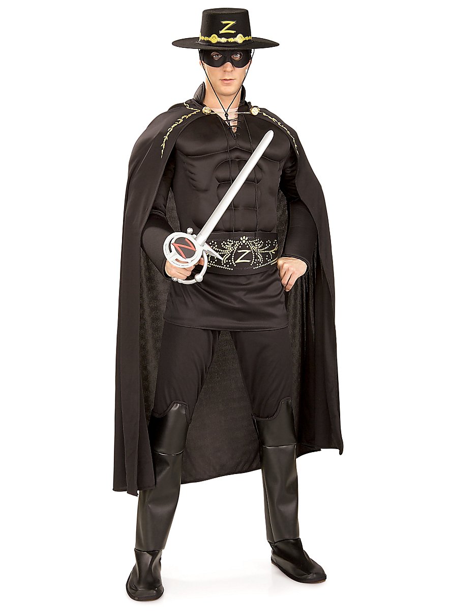 Deluxe Muscle Chest Zorro Costume - maskworld.com