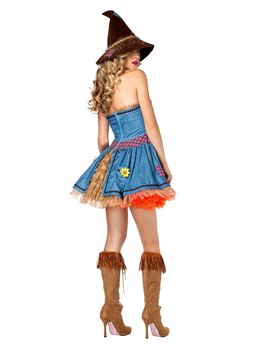 Disfraces Calentitos Poncho Adulto Fun World Sweet Scarecrow - Disfraz Espantapájaros Dulce - Talla Estándar Poncho Scarecrow Fun World