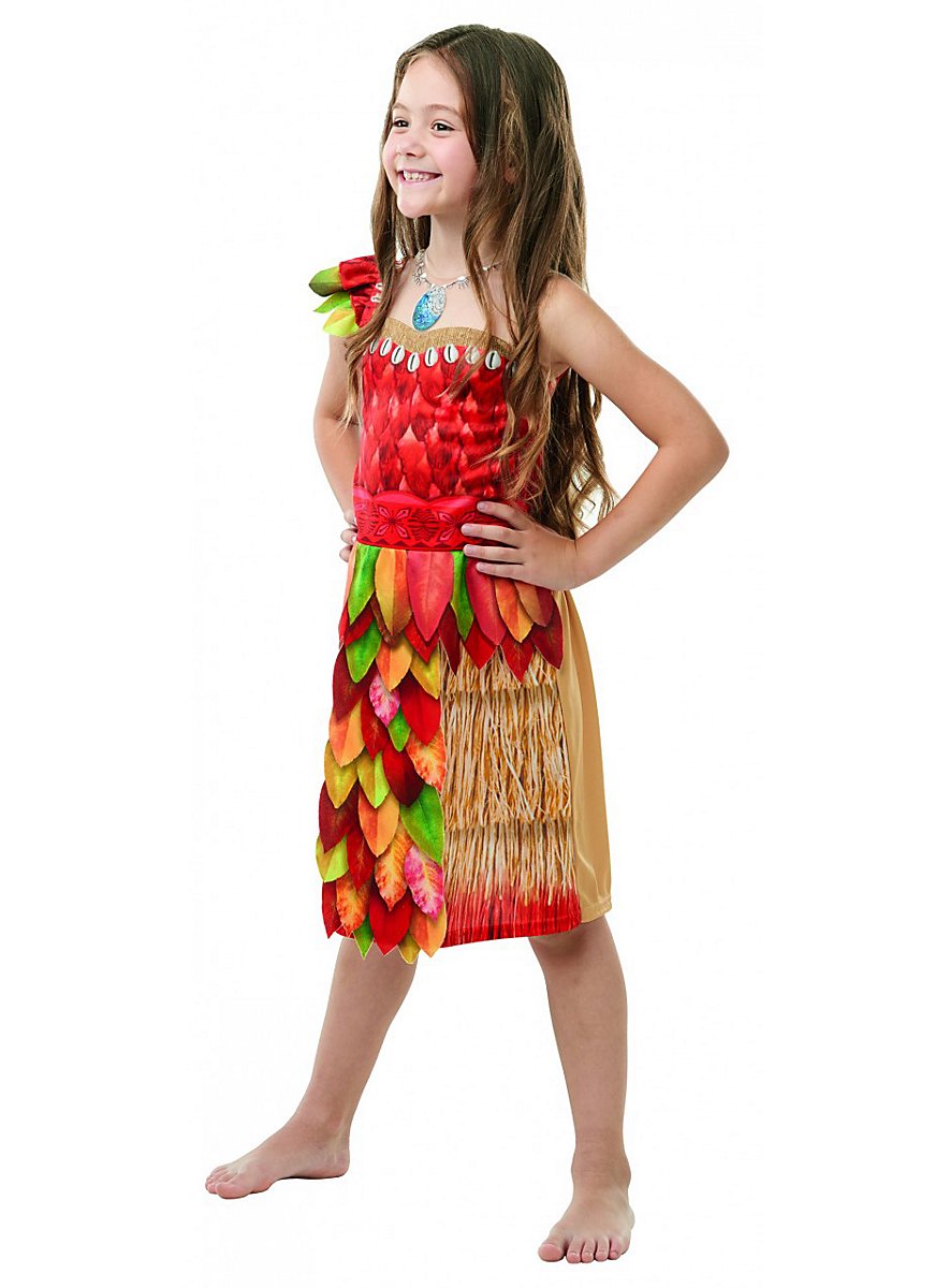 Disney's Vaiana leaf dress costume for kids - maskworld.com