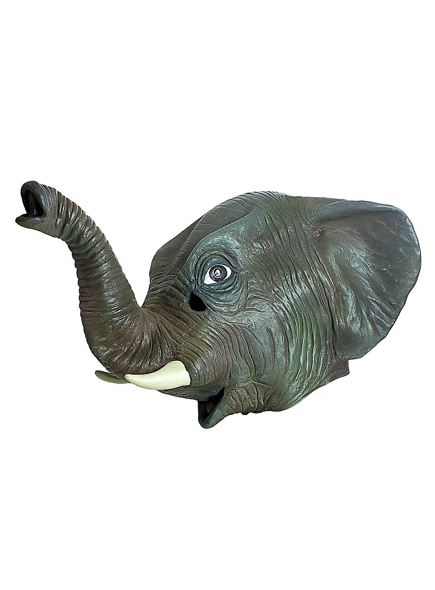 Tiermaske Elefant Maske Tier Fasching Karneval Kostüm 
