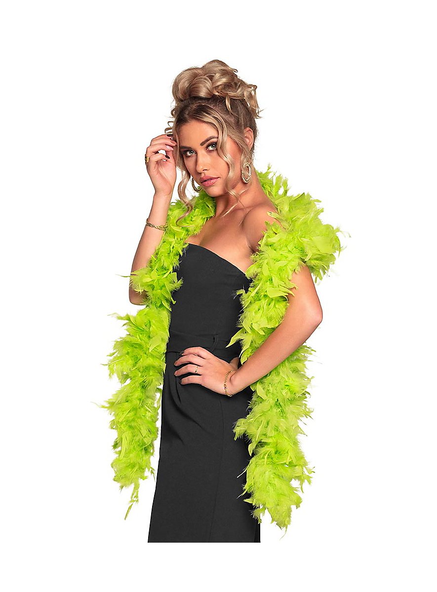 Feather boa 80 g lime