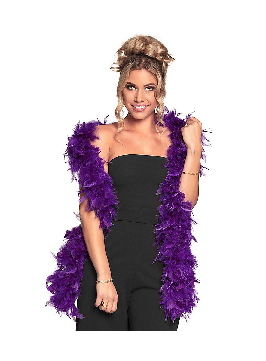 Feather boa 80 g violet