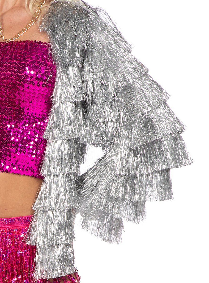 Glitter festival jacket silver