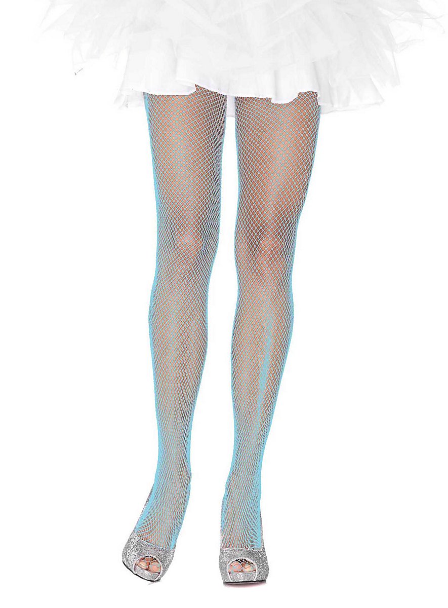 Glitter tights light blue