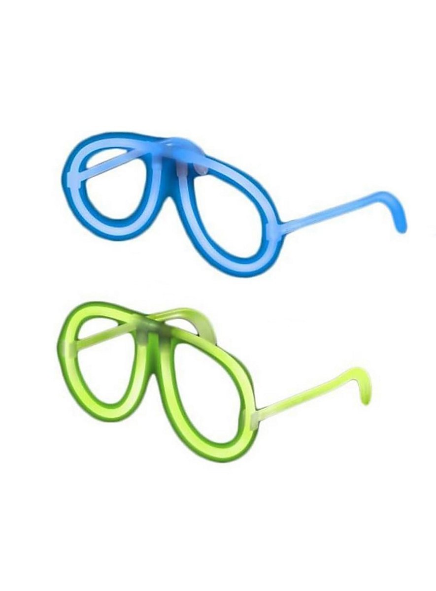 Glow-in-the-dark party glasses - maskworld.com