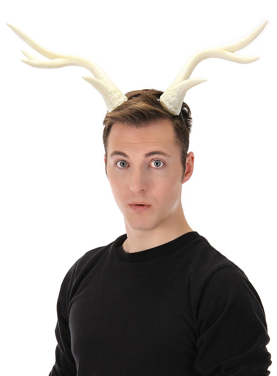 Glowing stag antler white - maskworld.com