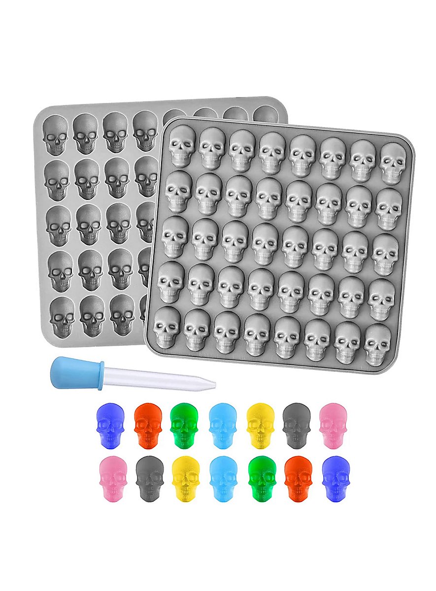 Halloween silicone moulds set mini skulls, pumpkins, Halloween ...