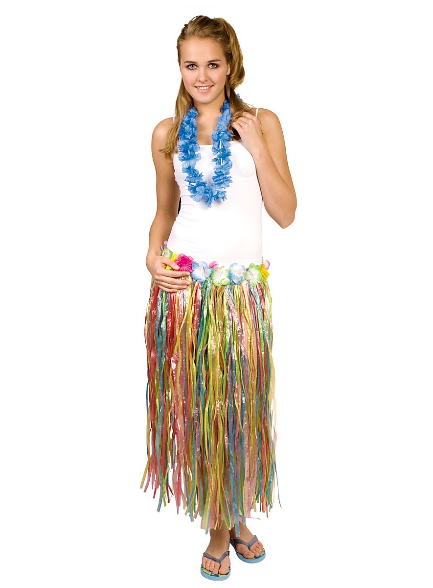 Hula Skirt rainbow Costume - maskworld.com