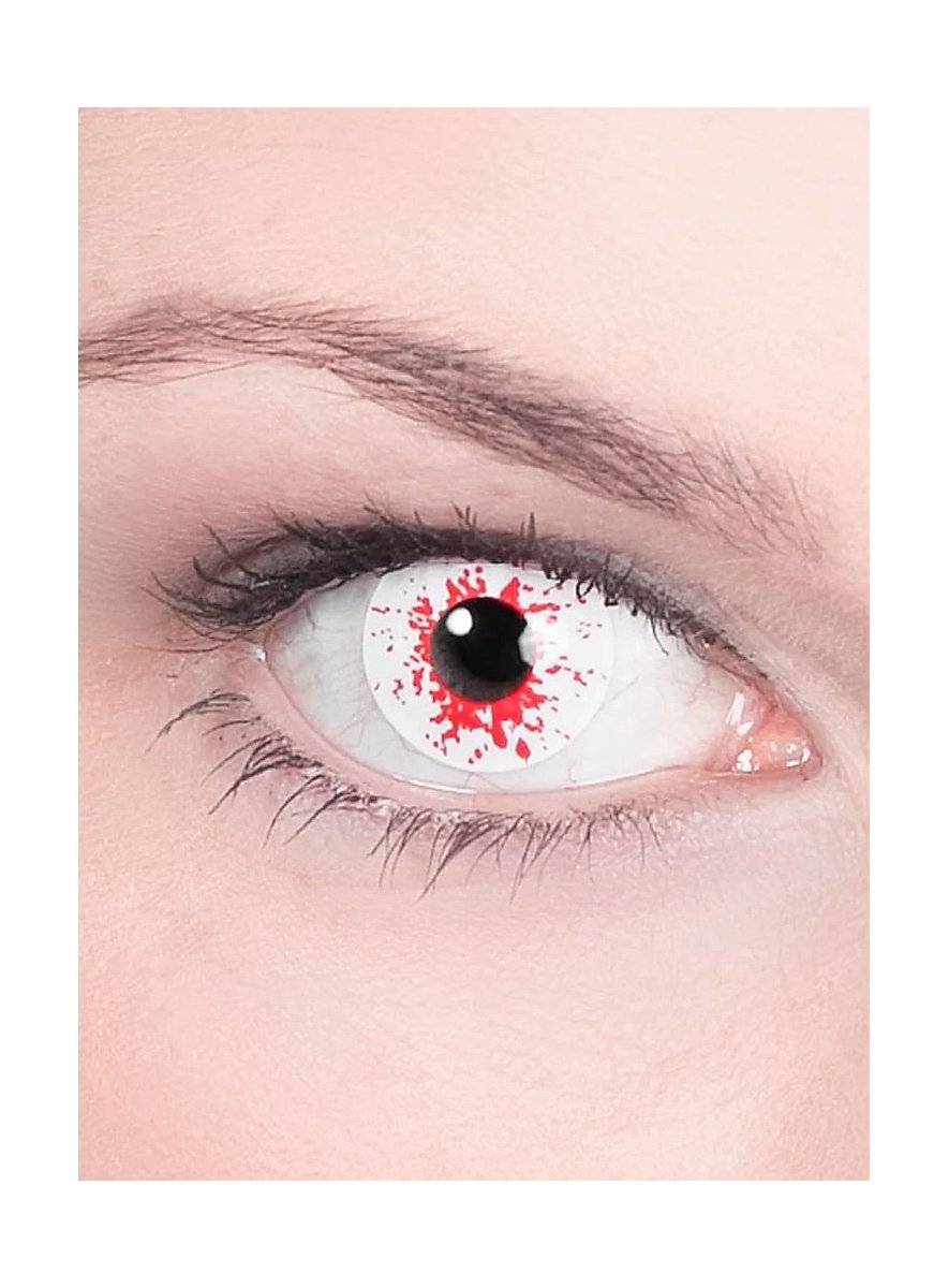 ideal für Halloween Crazy Hypno Kontaktlinsen / abgedrehte Comic-Style Monatslinsen Maskworld Unisex Motivlinsen ohne Sehstärke Erwachsenen Kostüm-Zubehör Motto- und Horror-Party Karneval
