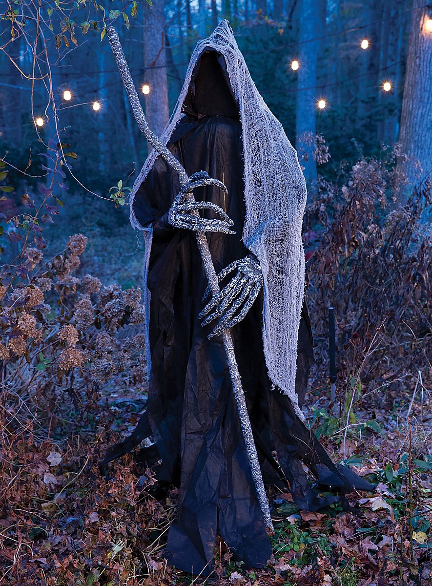 Figurine Halloween "La Mort" - Personnage Squelette/faucheur, Plastique, Occasion Excellent état