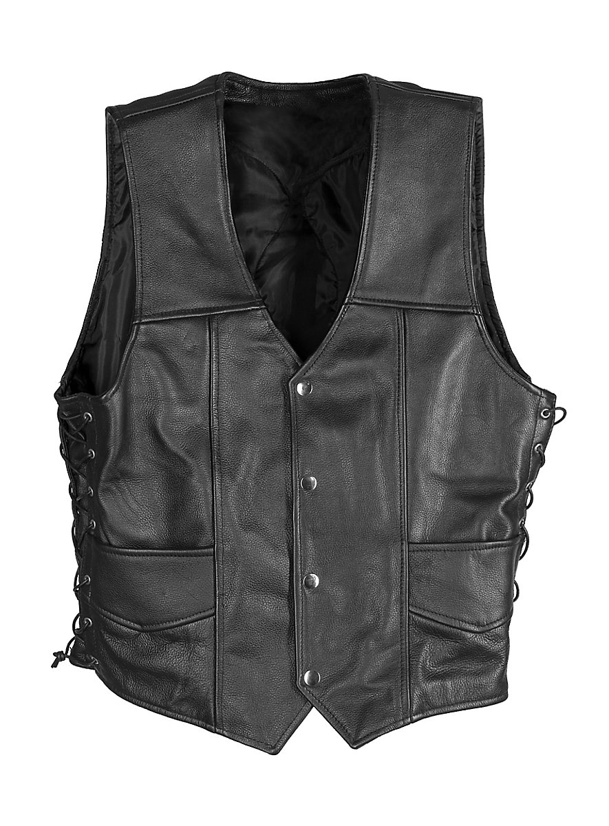 Leather Waistcoat Walking Daryl - maskworld.com