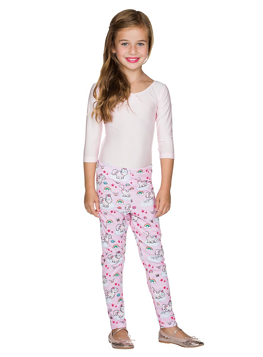 Leggings Unicorno Gum & Berries Bambina 5-13 Anni - Viscosa/Elastan, Stampa Neon - 3