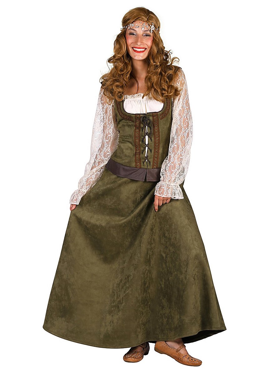 Maid Marian costume green - maskworld.com