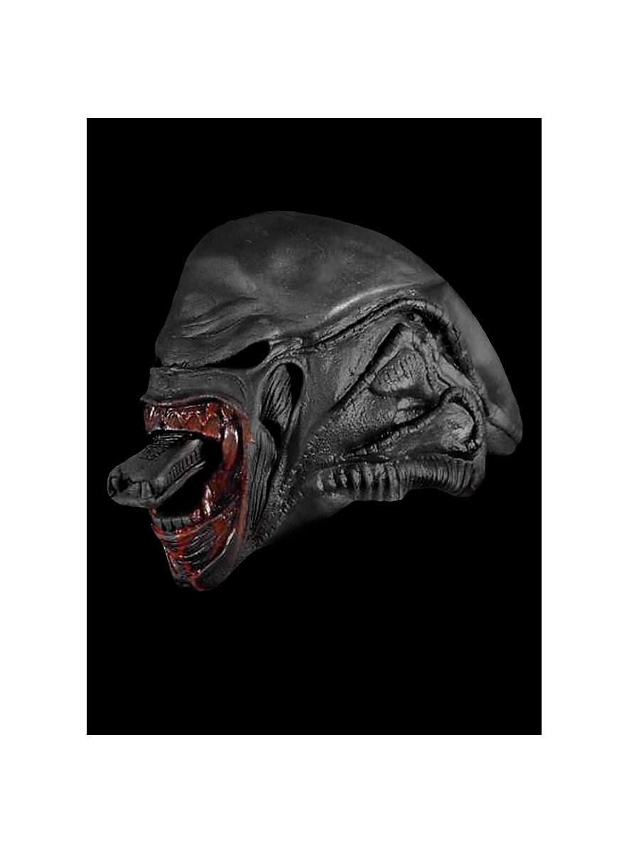 Maschera Alieno In Lattice XMY Per Halloween - Look Realistico Area 51 - Unisex Adulto - Foto 4