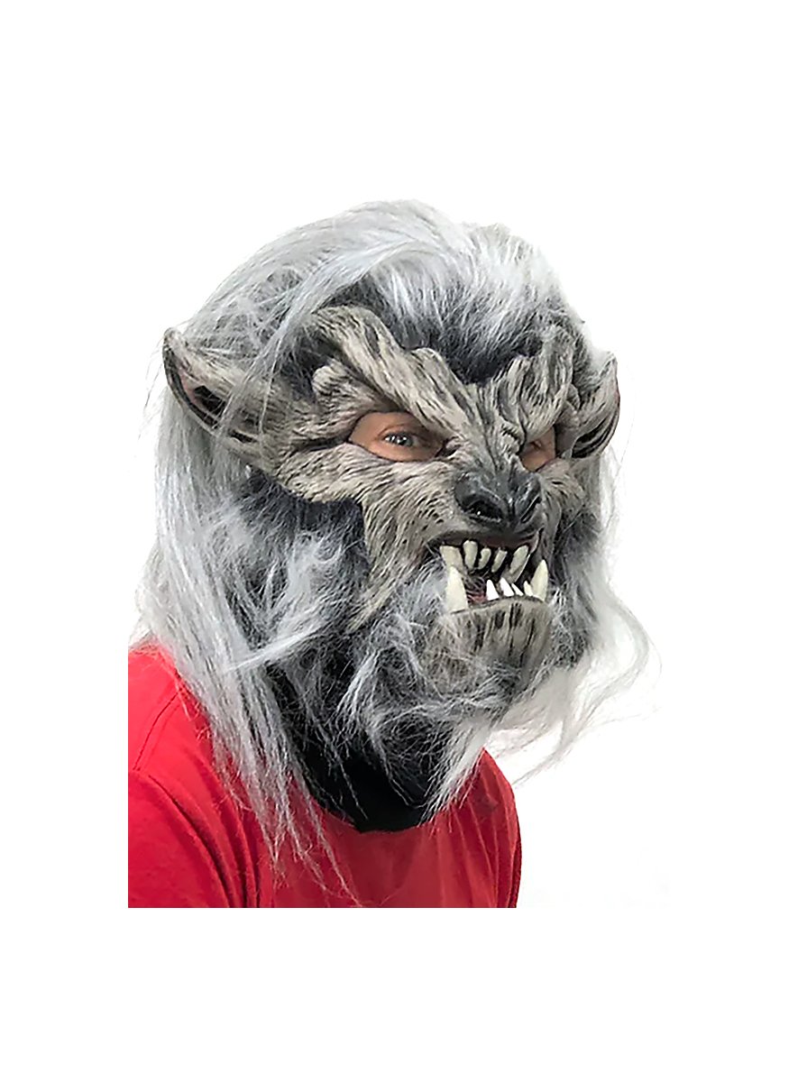 Maschera Da Lupo Mannaro Realistica Per Adulti - In Lattice Con Pelliccia, Ideale Per Halloween, Cosplay E Feste Horror