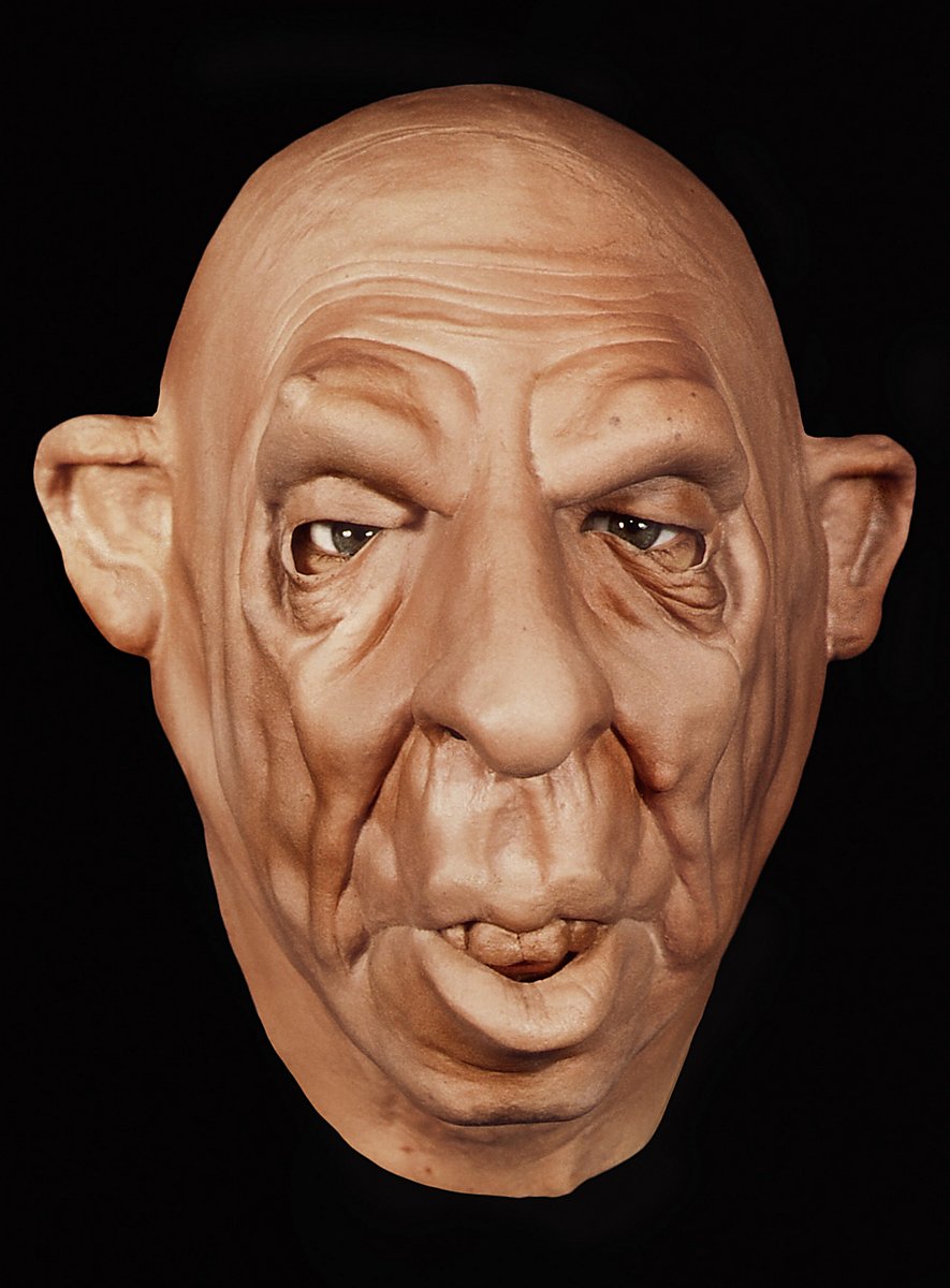 Maschera Realistica Da Vecchio Uomo In Lattice – Per Halloween, Carnevale E Cosplay, Copricapo Regolabile