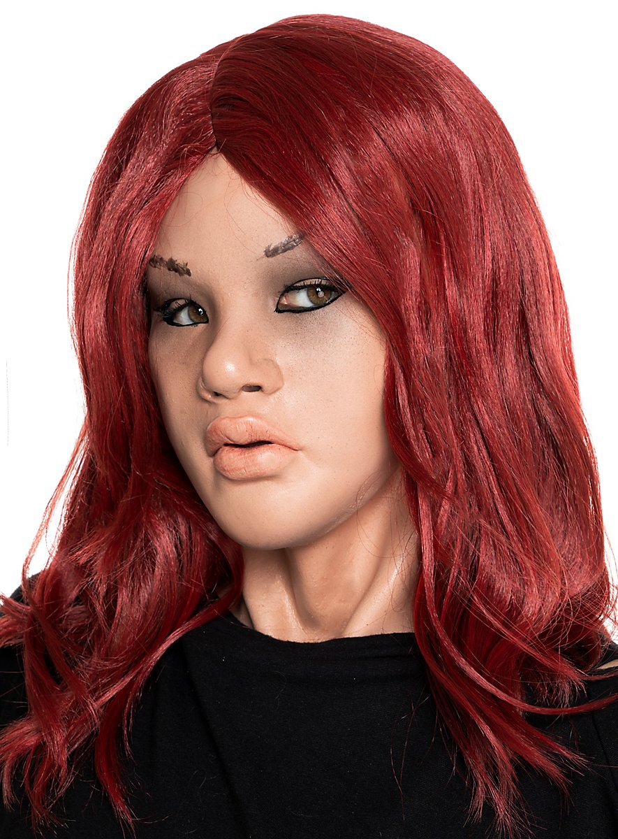 Maschera Latex Strega Realistica Per Halloween - Copertura Completa Viso Spaventosa - Foto 1