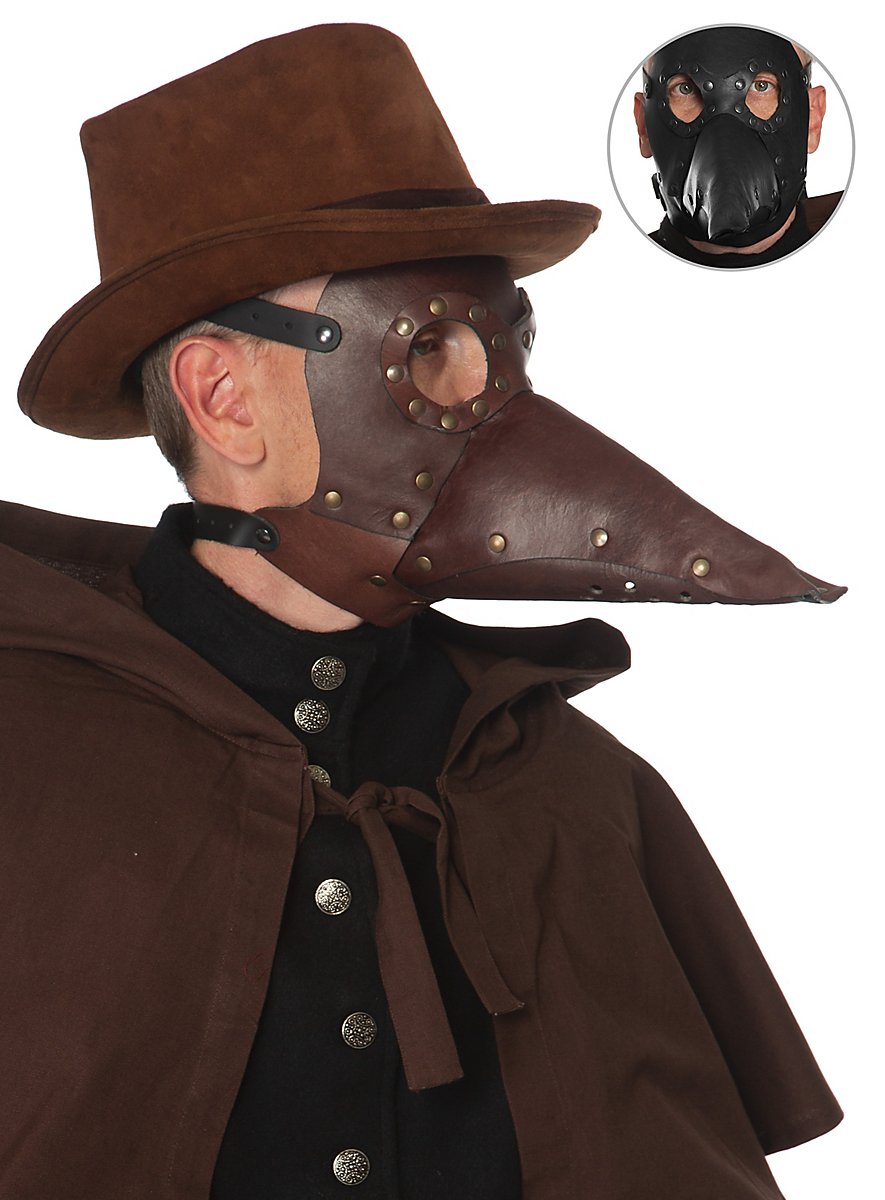 Masque Médecin Peste Halloween - Latex Réglable - Déguisement Effrayant Adulte