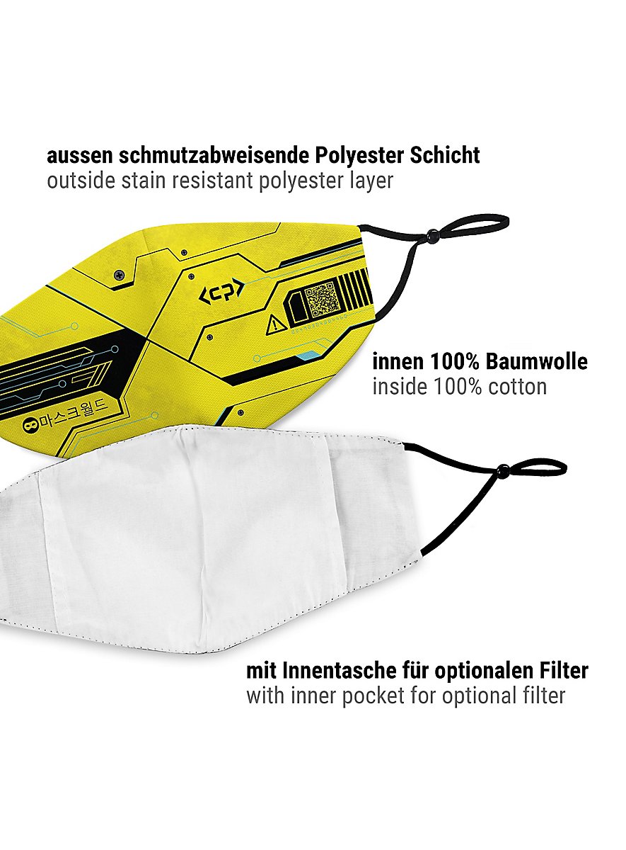 Masque De Protection En Tissu (#90) Avec 1 Filtre Aux Ions D'argent - Fabrication Artisanale Française - Neuf