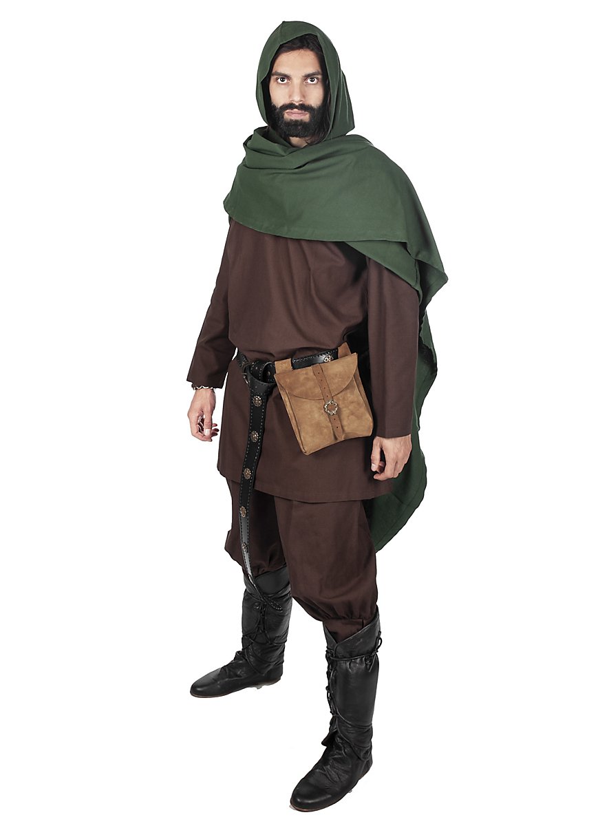Medieval cloak with hood, short - Gordion - maskworld.com