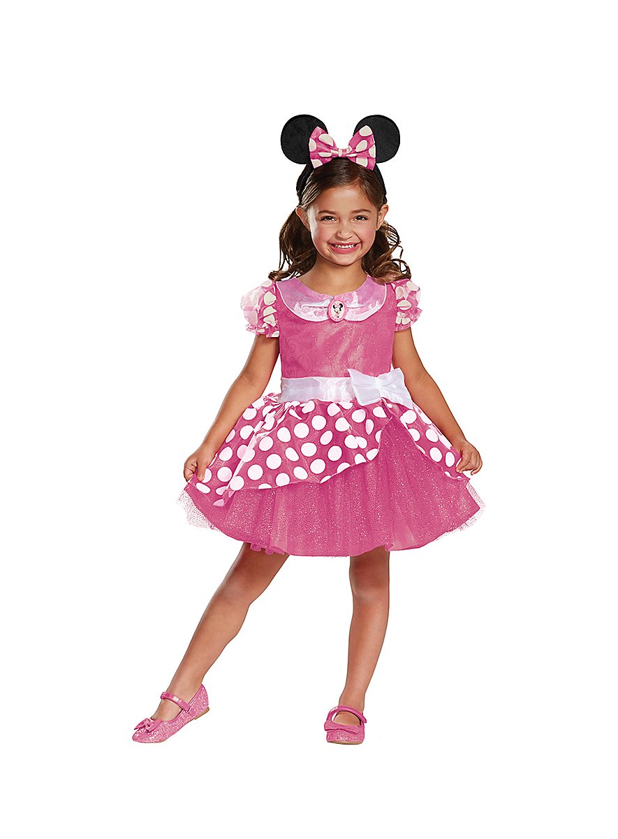 Minnie Mouse dress for children pink - maskworld.com