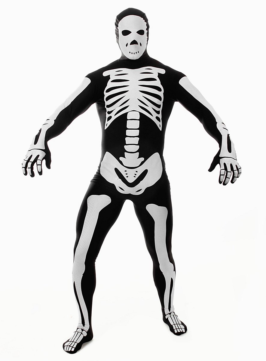 Morphsuit Skeleton black - maskworld.com