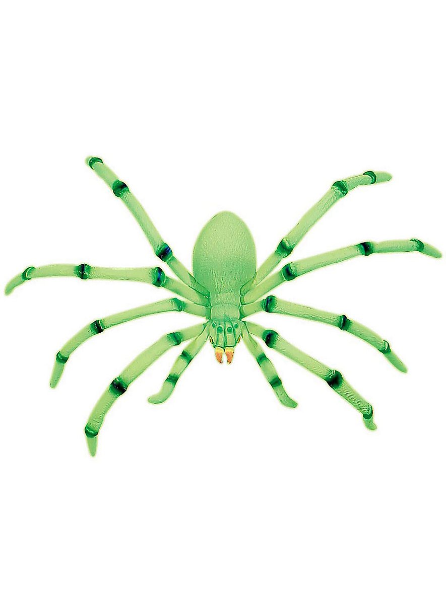 Halloween Riesenspinne Mit LED-Lichtern - 1,3m Gruseldekoration Für Den Garten