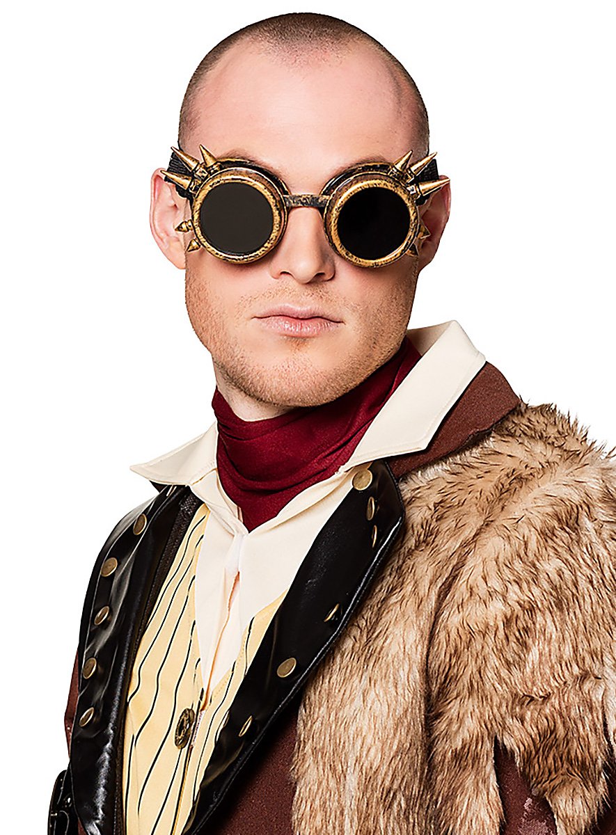 Maschera Steampunk Con Teschio E Spine – Occhiali Da Sci Lenti Olografiche – Shoperama