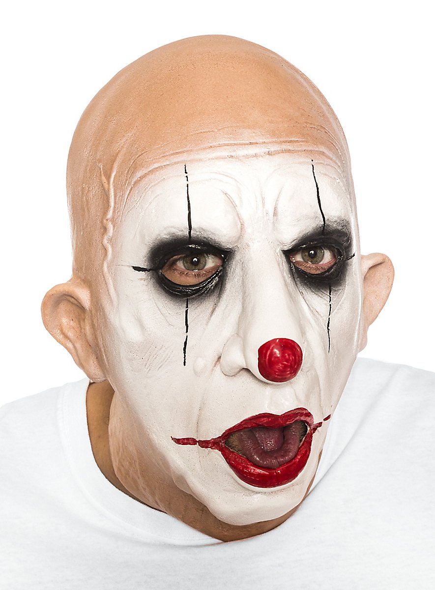 Old clown mask made of foam latex - maskworld.com