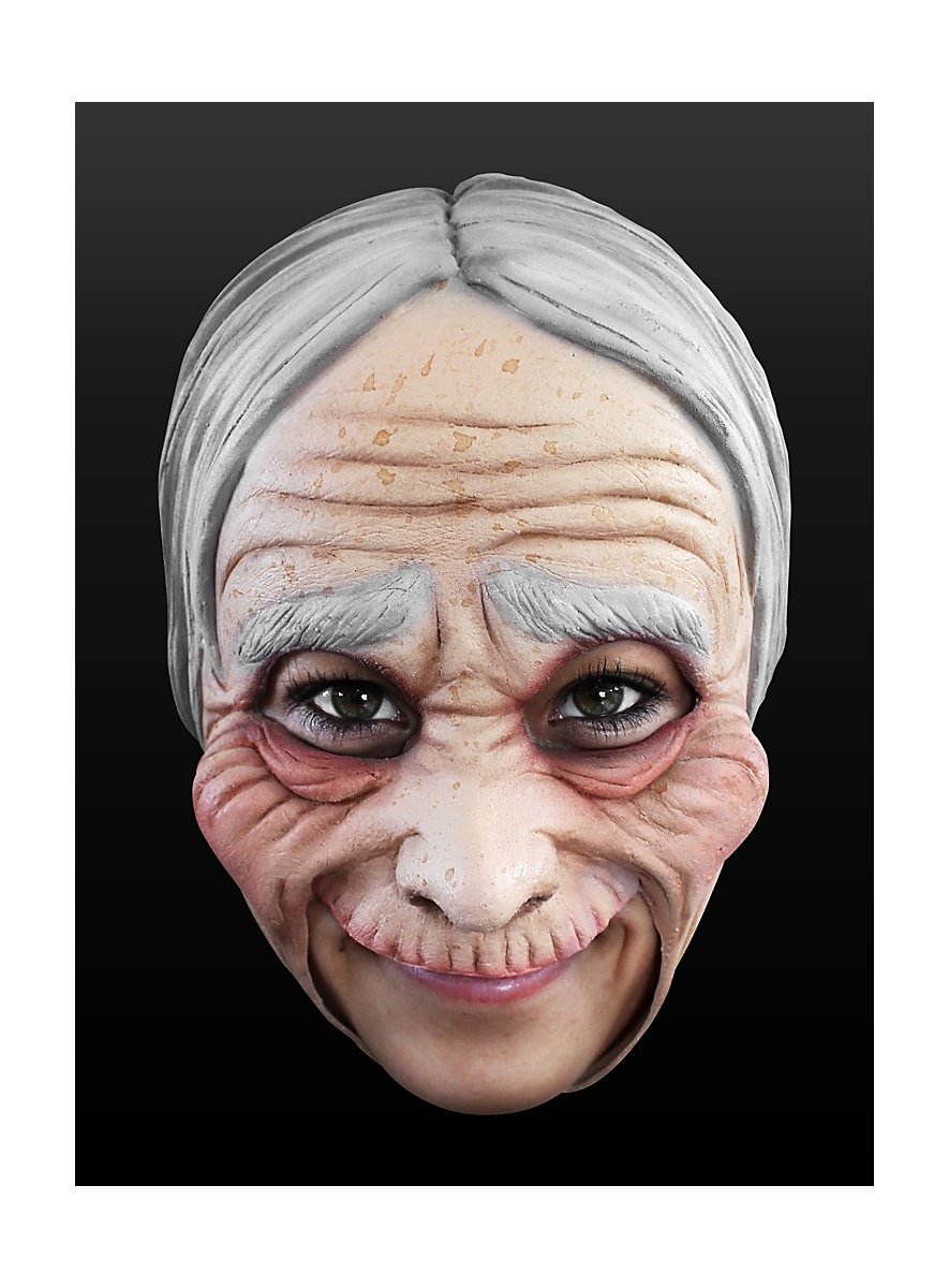 Old Lady Chinless Mask Made of Latex - maskworld.com