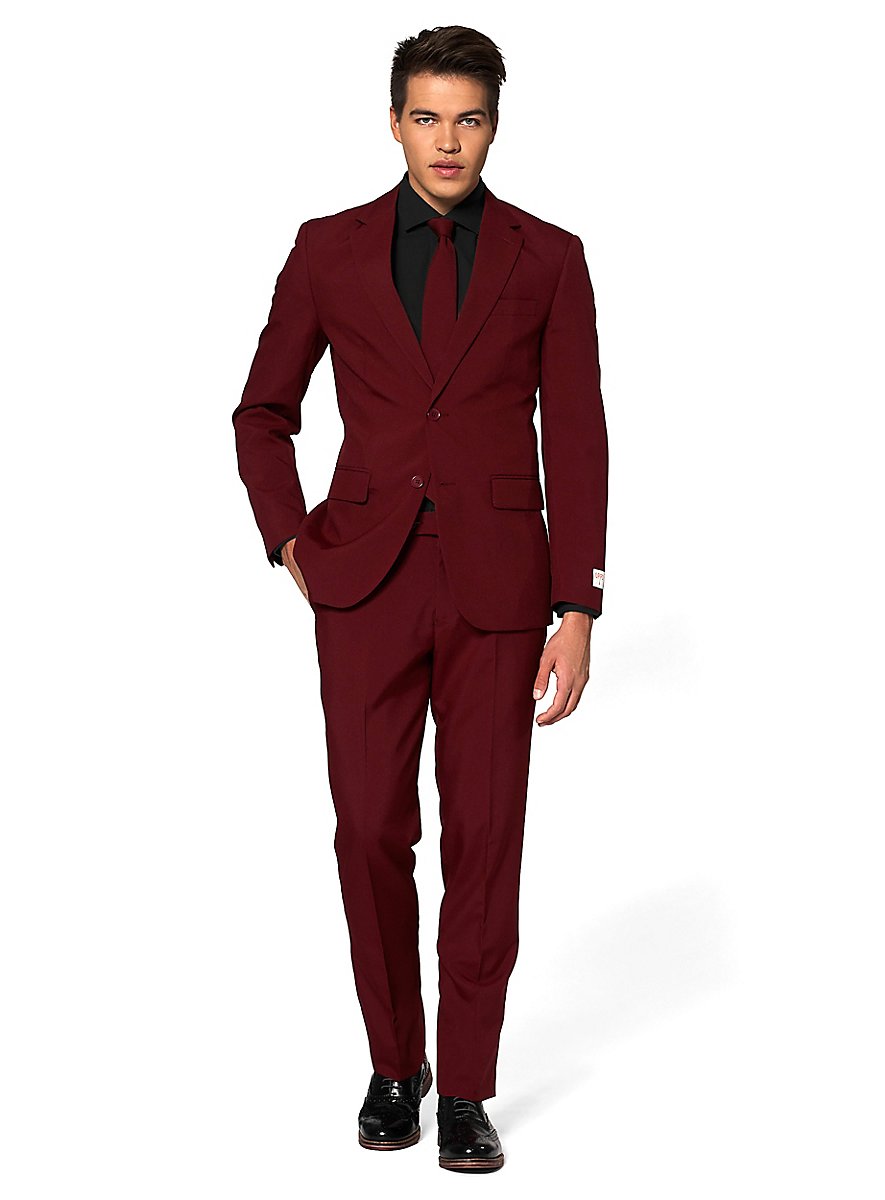 OppoSuits Blazing Burgundy Suit - maskworld.com