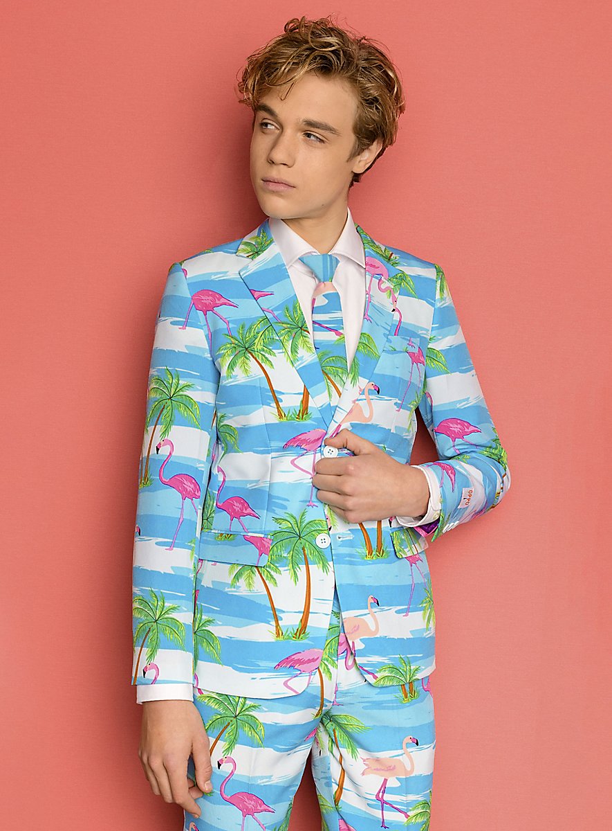 Opposuits Teen Flaminguy Suit for Teenagers - maskworld.com