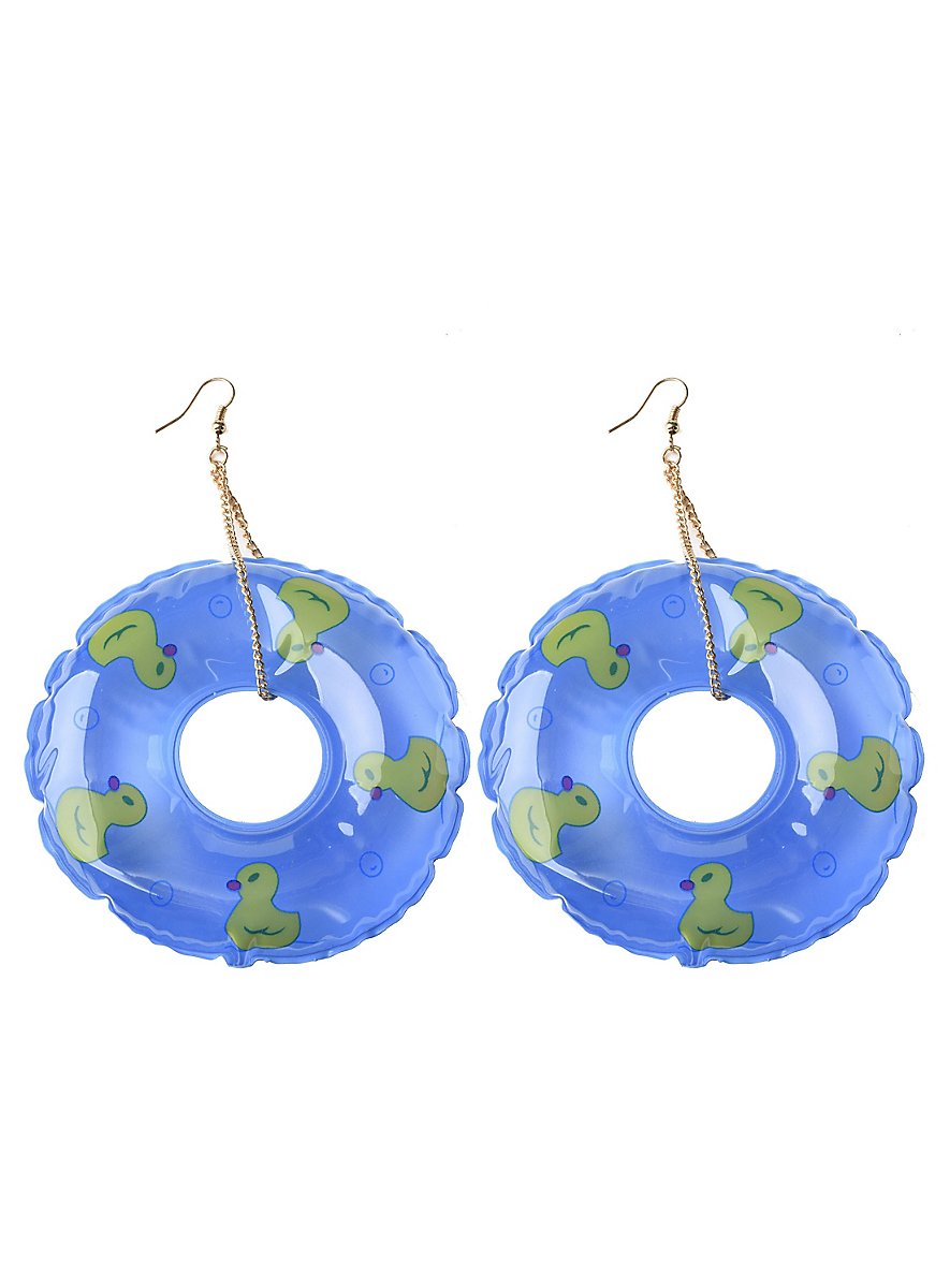 Orecchini cerchi blu - Gioielli - Orecchini - di nodi&bottoni | su