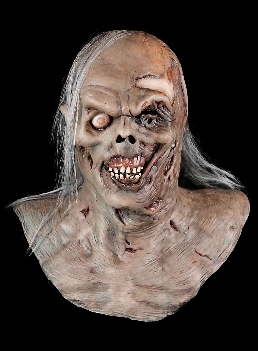 de elite Transparant wang Outbreak Zombie Latex Full Mask - maskworld.com