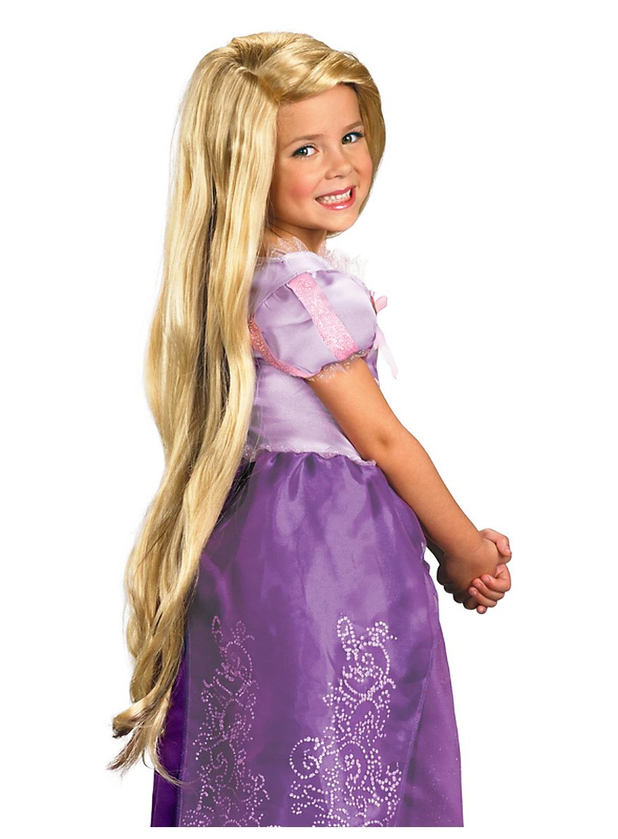 Perruque Princesse Rouge Pour Fille - Accessoire Déguisement Raiponce - Pour Carnaval, Halloween, Fête - Taille Ajustable