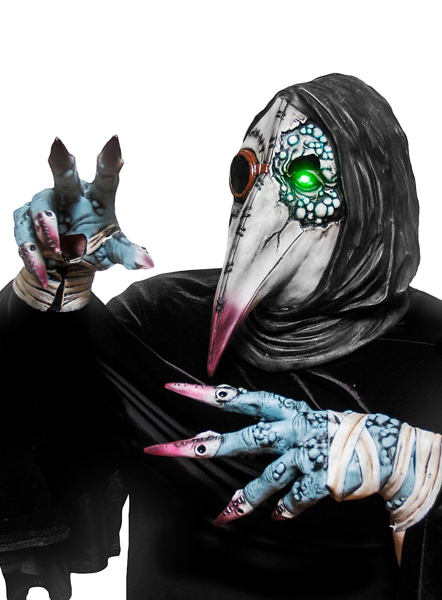 Pestdoktor Maske Latex - Steampunk Halloween Maske Mit Langer Nase