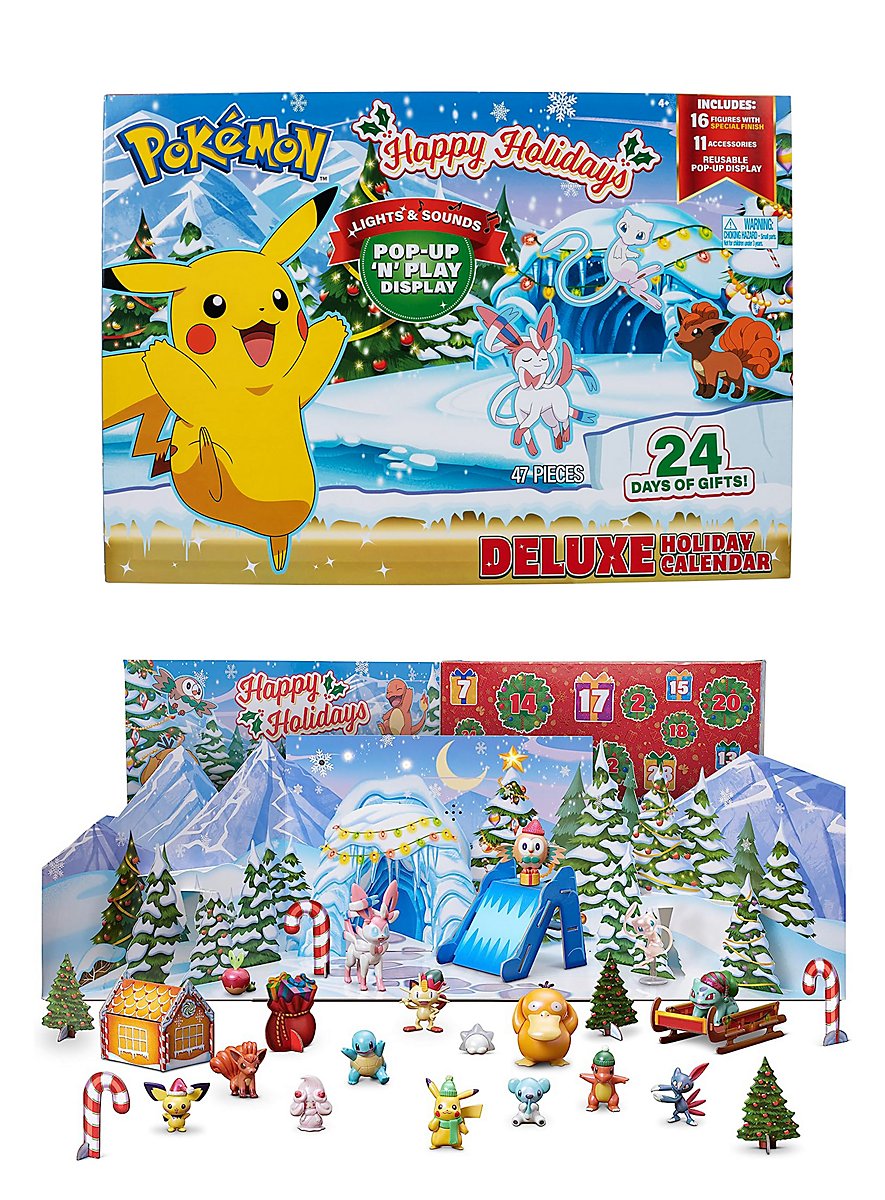 Calendrier de l'Avent Pokémon – 24 mini figurines surprise