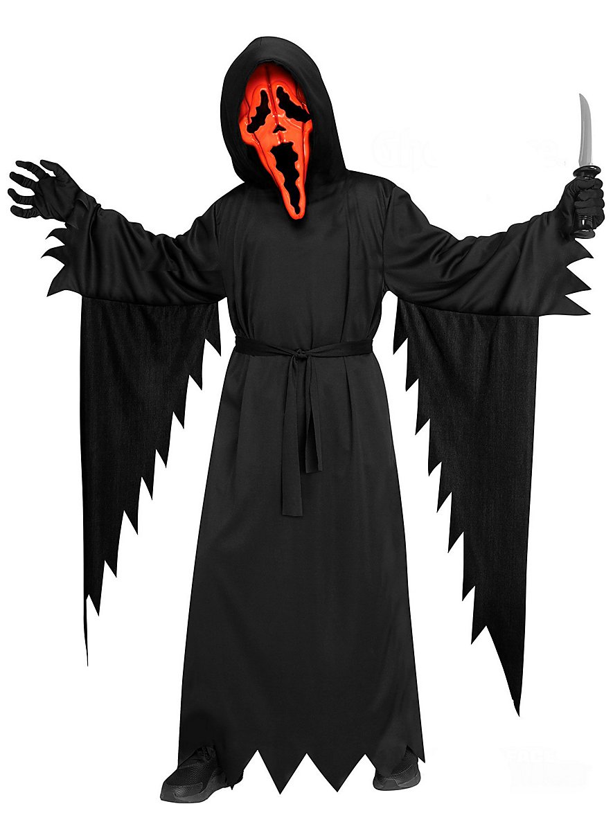 Pumpkin Ghostface kids costume - maskworld.com