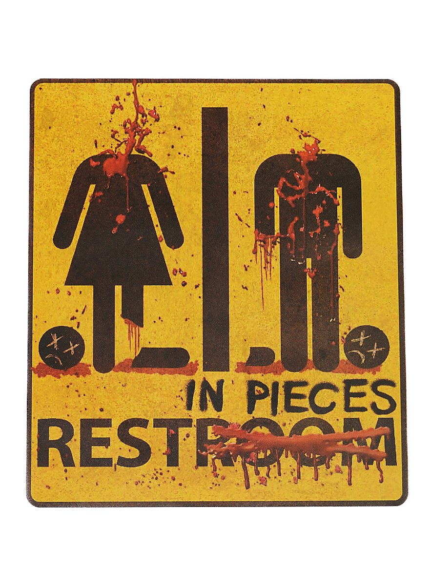 Rest In Pieces Sticker Halloween Decoration Maskworld