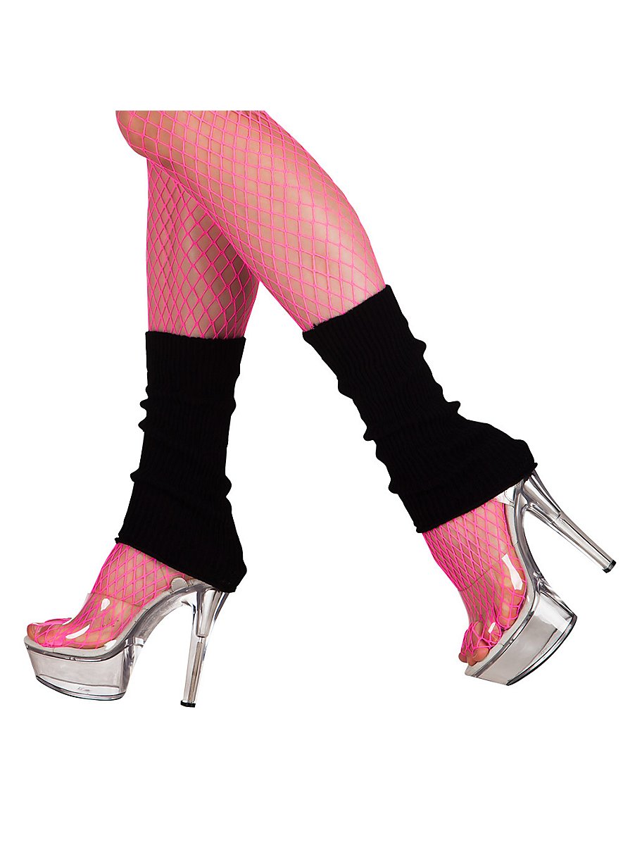 Retro leg warmers black