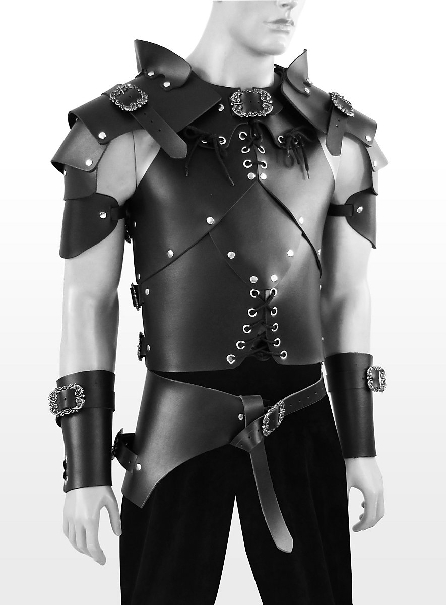 Leather armour set - Rogue, black - maskworld.com