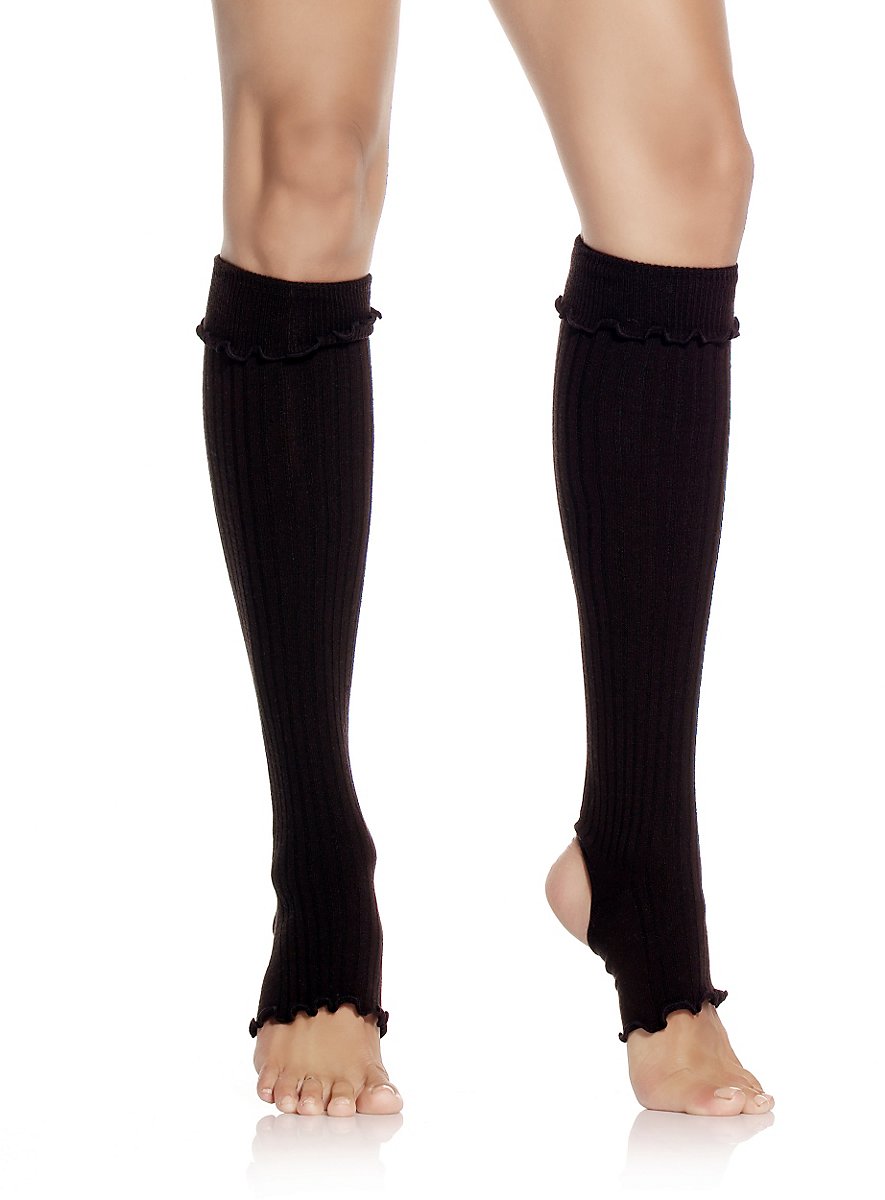 Ruffled Leg Warmers with Stirrup