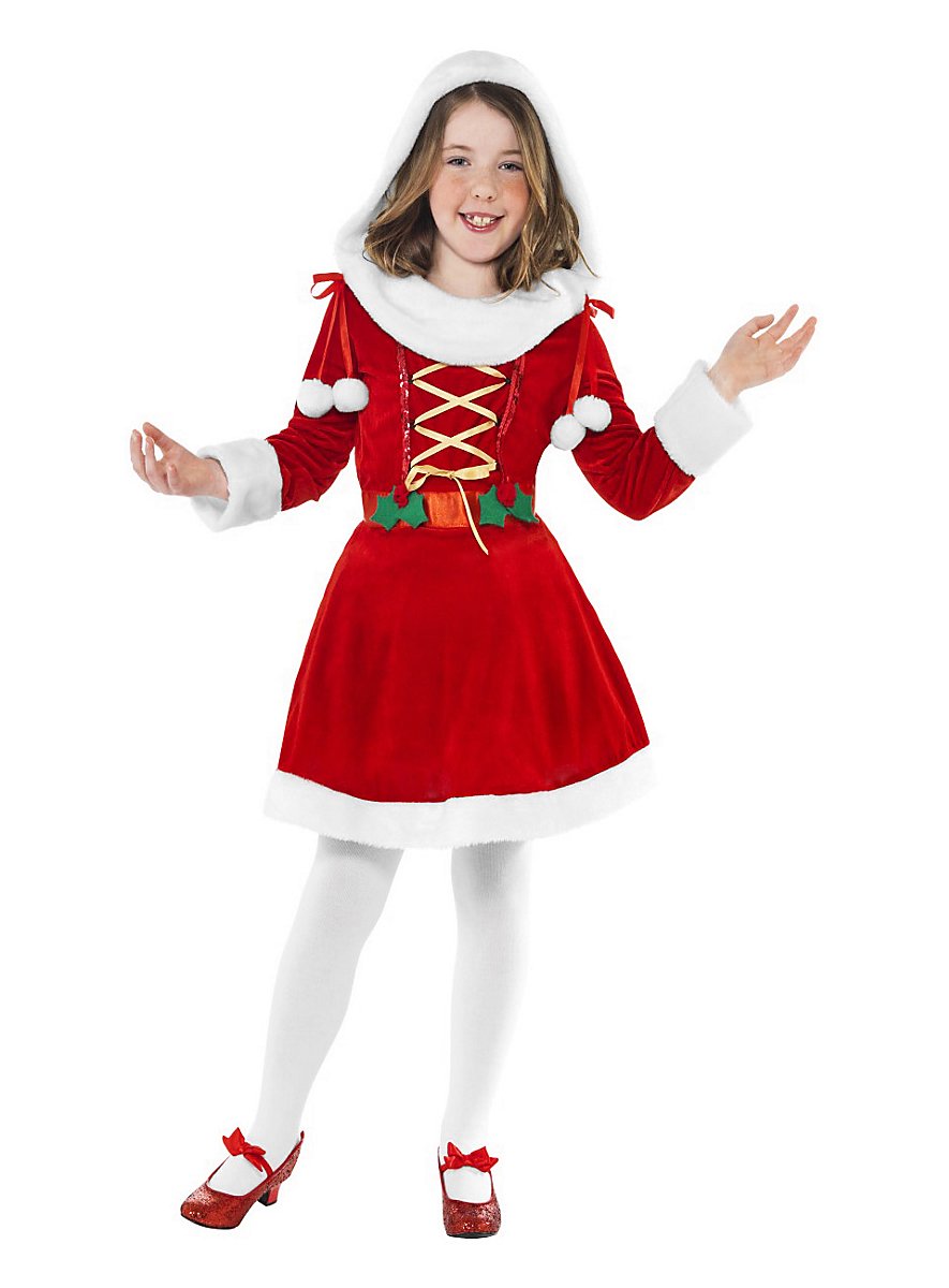 Santa Girl Kids Costume - maskworld.com