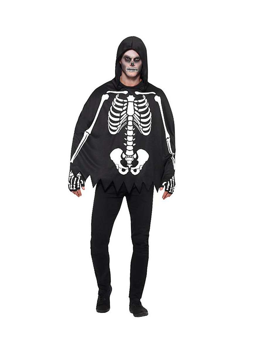 Skeleton Poncho unisex - maskworld.com