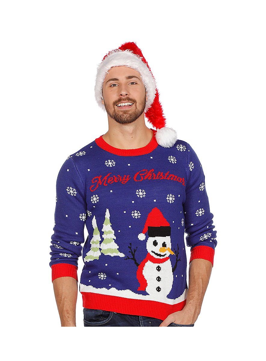Snowman Christmas sweater - maskworld.com