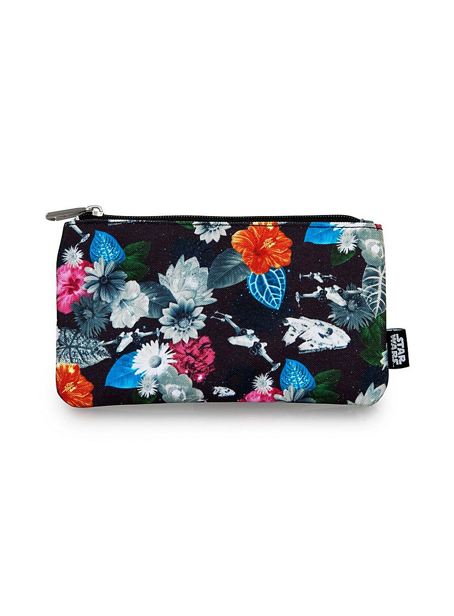 Borsa Cosmetici Viaggio Velluto | Trousse Portatrucchi Floreale | Beauty Case Organizer | 26x18cm