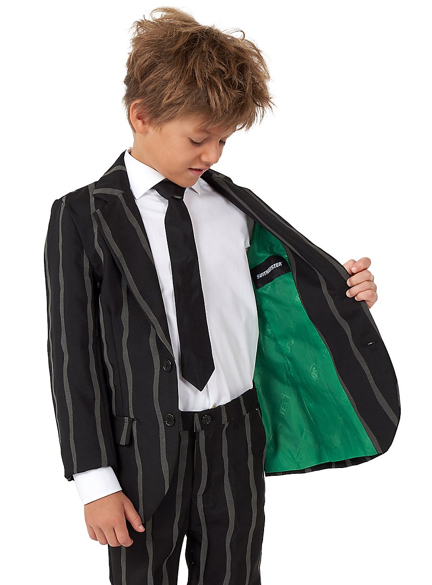 SuitMeister Boys Glow In The Dark Pinstripe Suit For Kids - Maskworld.com